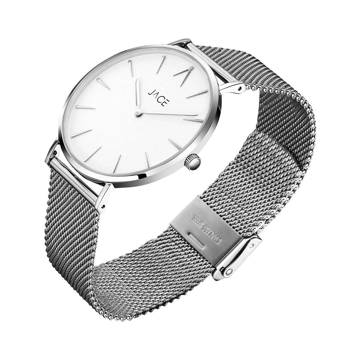 JACE - "BRIDGETOWN" WOMEN`S MESH BAND WATCH