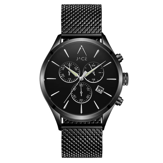 "LOS ANGELES" MEN`S MESH BAND CHRONOGRAPH WATCH