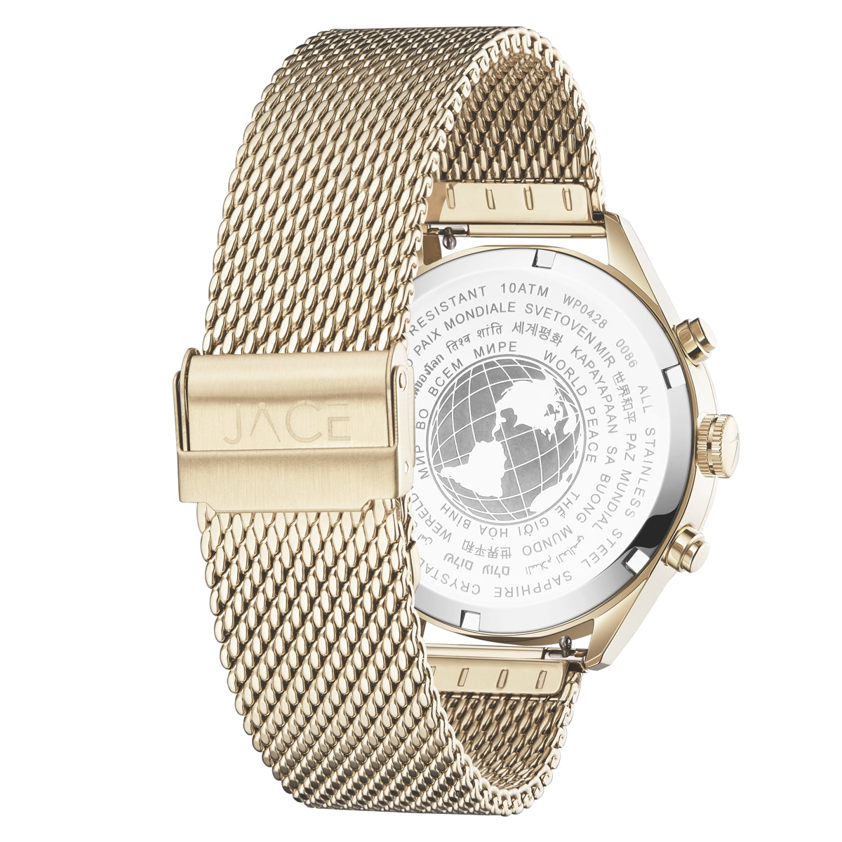 "SAO PAULO" MEN`S MESH BAND CHRONOGRAPH WATCH