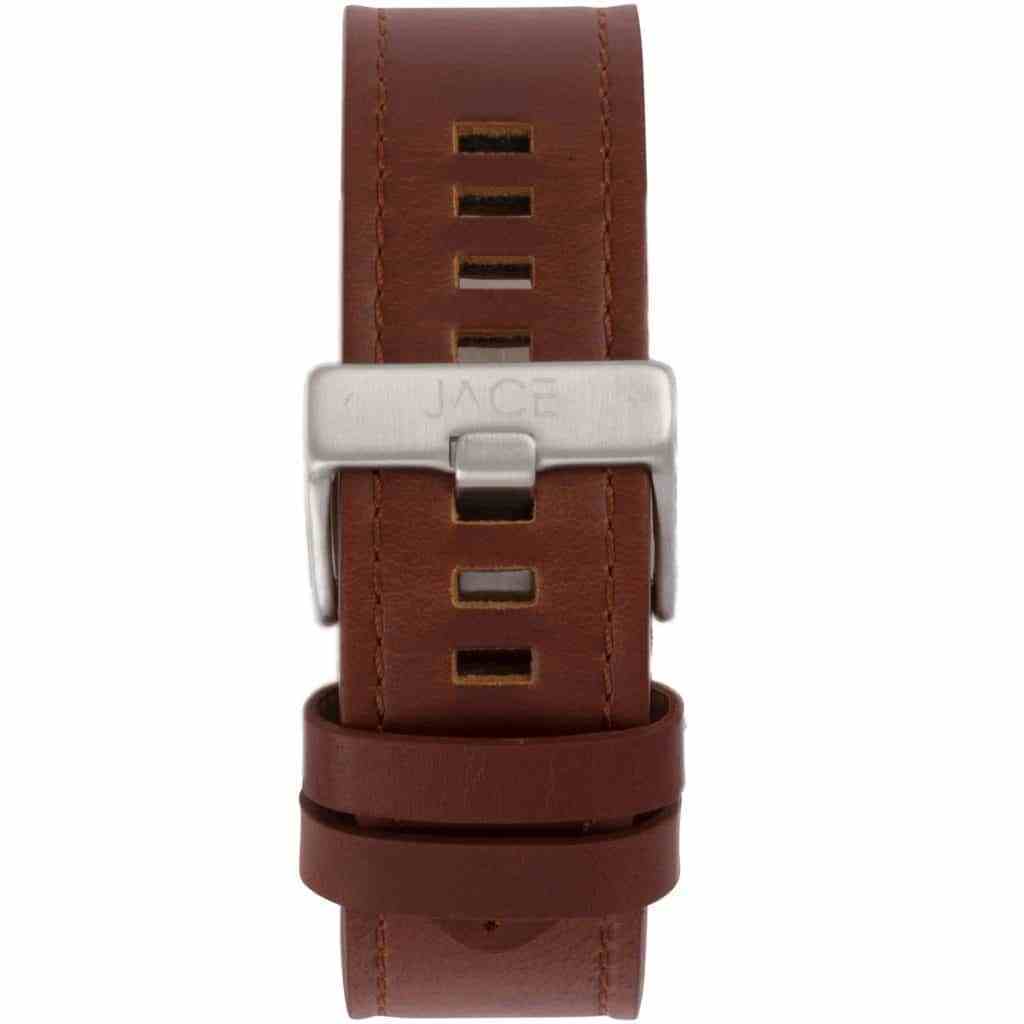 Men’s Leather Band - Brown Band, Silver Buckle 24MM