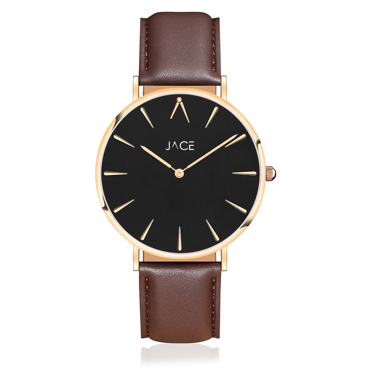 JACE - "LISBON" UNISEX LEATHER STRAP WATCH