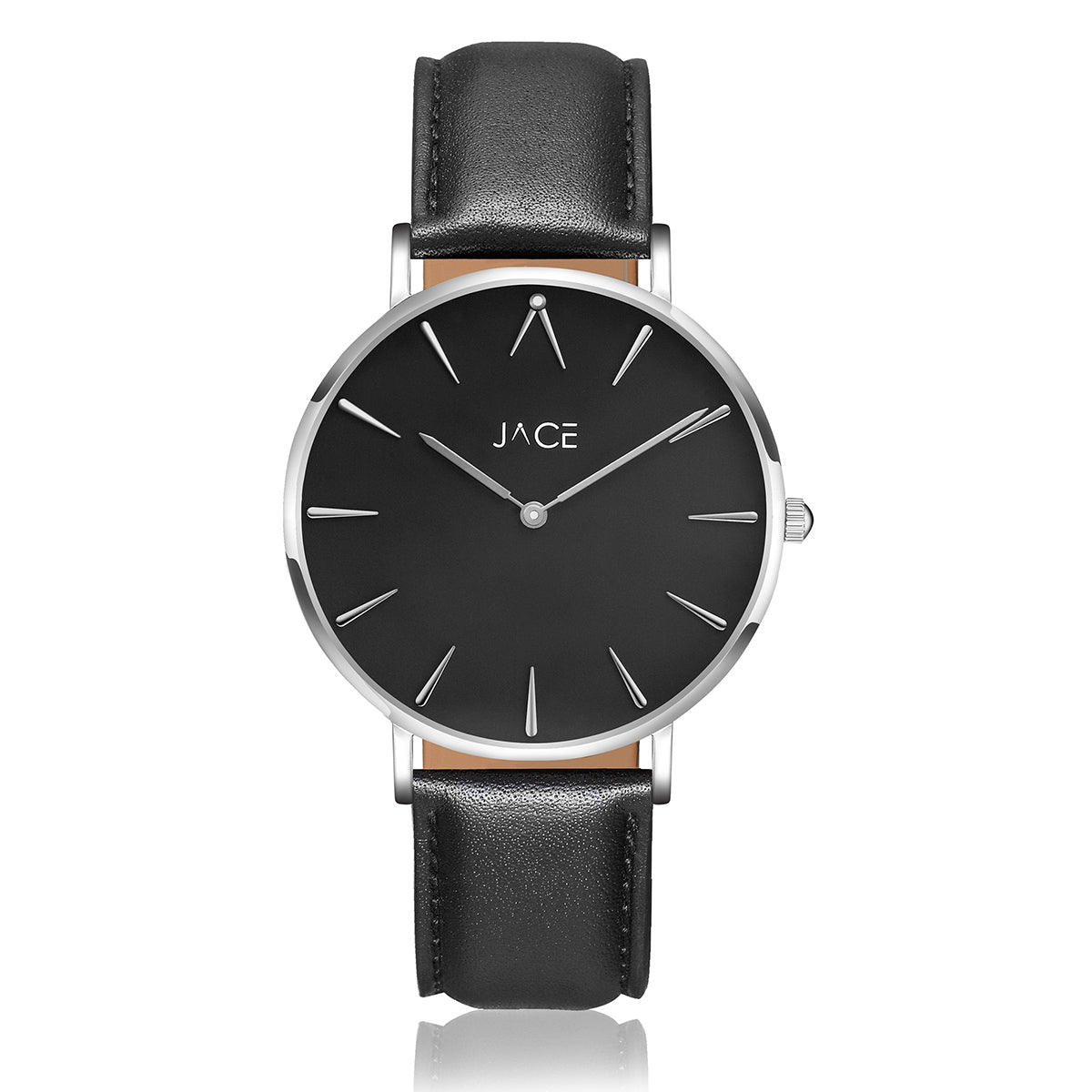 JACE - "MUNICH" MEN`S LEATHER BAND WATCH