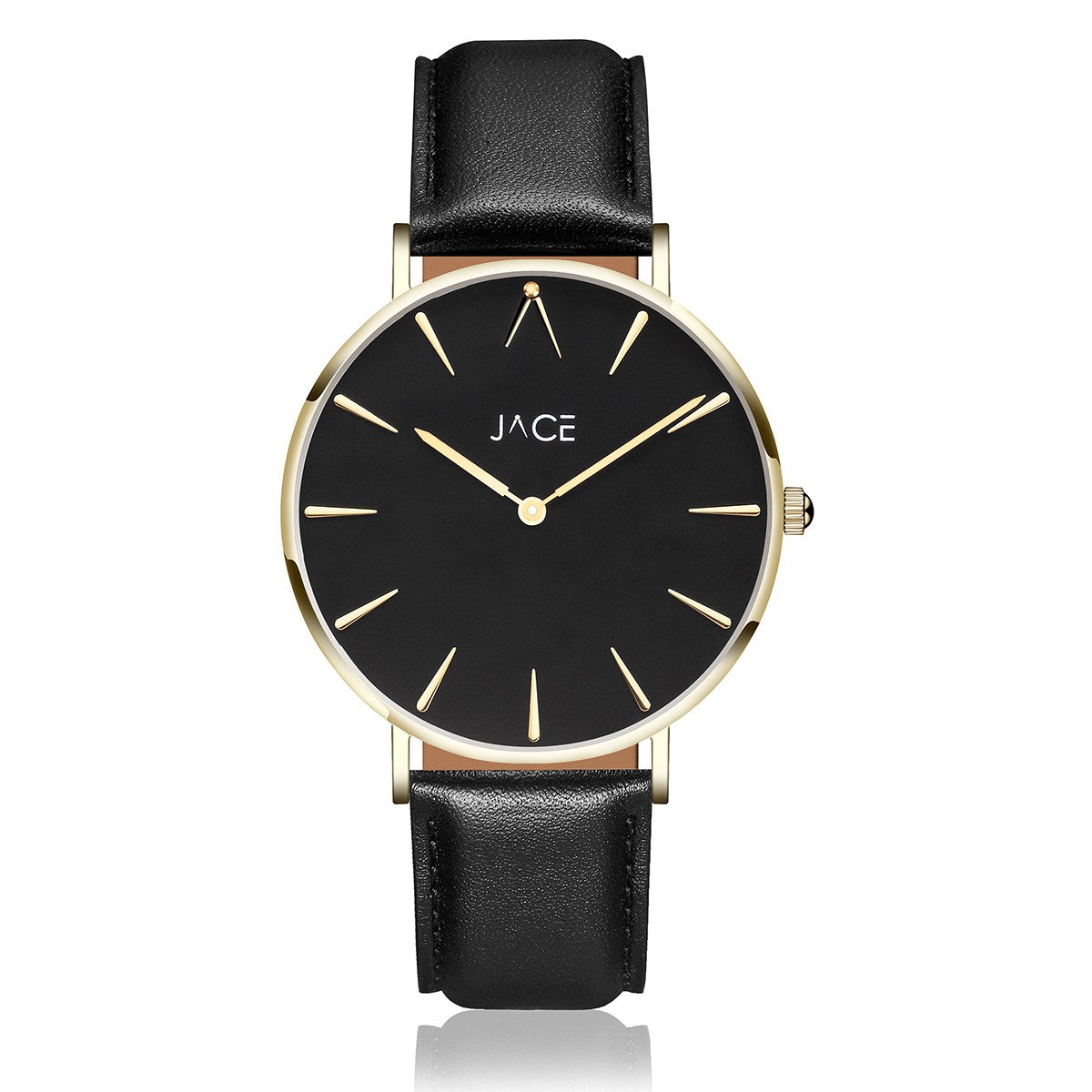 JACE - "DUBLIN" MEN`S LEATHER BAND WATCH