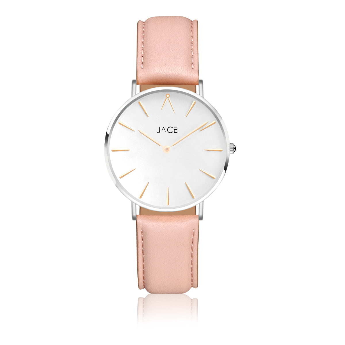 JACE - "ZURICH" WOMEN`S LEATHER BAND WATCH