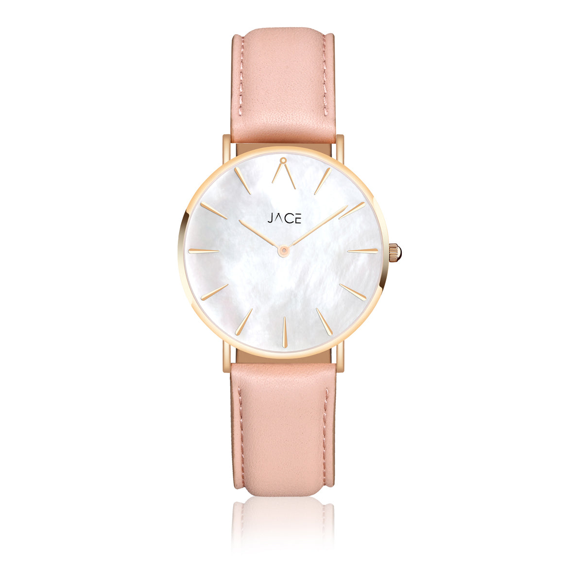 JACE - "NASSAU" WOMEN`S LEATHER BAND WATCH