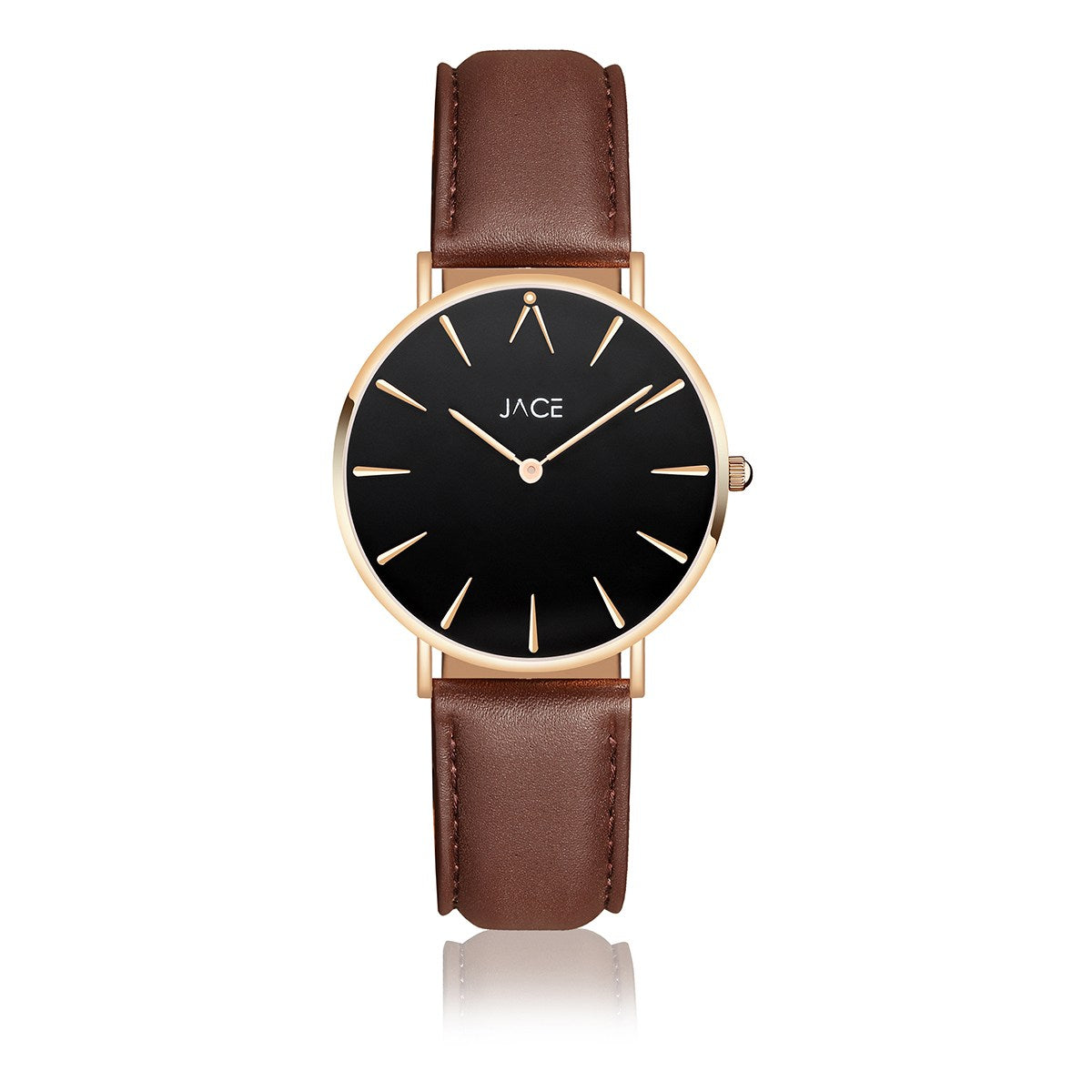 JACE - "BRUSSELS" WOMEN`S LEATHER BAND WATCH