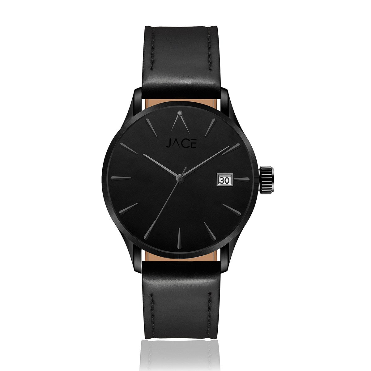 JACE - "JAKARTA" MEN`S LEATHER BAND WATCH