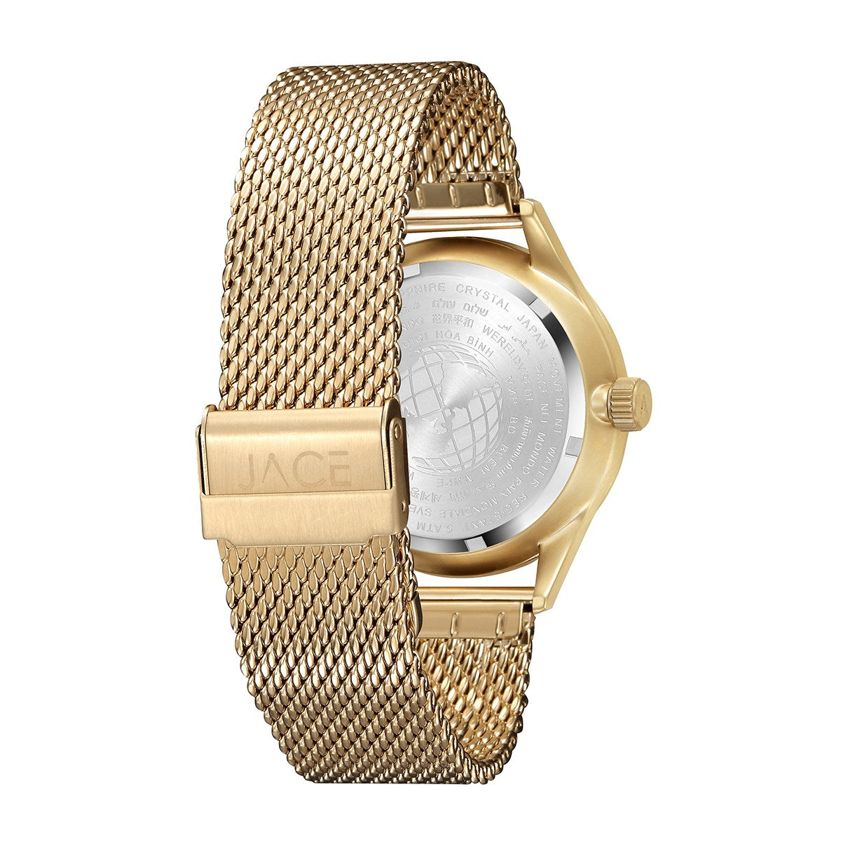 JACE - "MALTA" MEN`S MESH BAND WATCH